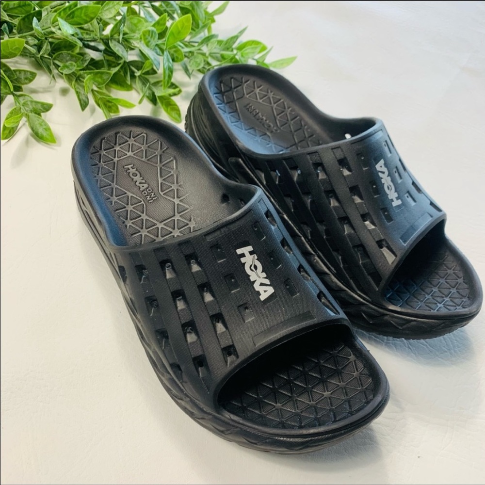 Hoka Slide Sandals Black M8 / W10